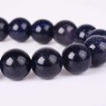 thumbnail image 2 of Angelstones Bracelet Extensible à Perles Rondes de 10 mm en Pierre Dorée Bleue Synthétique 6,5 Pouces Unisexe, 2 of 2