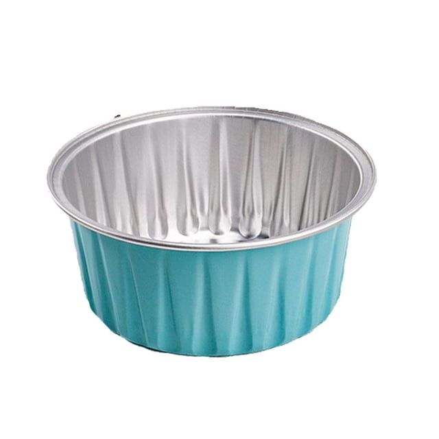 Aluminum Foil Paper Mini Cake Baking Cups,10pcs Muffin Liners,Disposable Aluminum Foil Ramekins Cupcake Baking Cups Containers Wrappers Dessert Cups S7P6