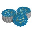 thumbnail image 1 of Inkdotpot 50 Pack Real Gold Foil Paper Tags Thank You Bridal Shower Favor Hang Tags, 1 of 1
