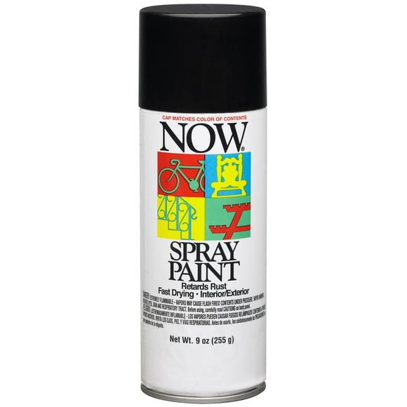 Now Aerosol Paint 9oz-Gloss Black