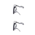 thumbnail image 3 of Langgg Guitar Streamlined Aluminum Guitar String Clip Clamp with Stainless Spring Silicone Handle silver 2Set, 3 of 6