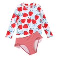 thumbnail image 2 of CNKOO Ensembles de Maillot Dermoprotecteur Assortis 2 Pcs pour Tout-Petits et Bébés Filles pour 1-6T, 2 of 10