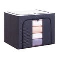 thumbnail image 2 of Large Storage Bag, Closet Organizer for Blankets, Foldable Fabric Bin with Clear Window, Sturdy Zipper Closure, Versatile Home Storage Solution for Dorm and Attic, 2 of 8