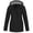 Black, variant on Moxiu Rain Jacket Women Waterproof Windbreaker Jackets 2025 Trendy Striped Lining Raincoat Drawstring Waist Hooded Rain Coats Black,XL