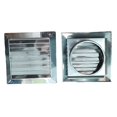 thumbnail image 3 of 100/150mm Stainless Steel Movable Square Vents External Wall Rain Cap, 3 of 4