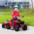 thumbnail image 2 of Aosom VTT Quad 6 V pour Enfants, Véhicule Électrique à Batterie pour Enfants - Rouge, 2 of 10
