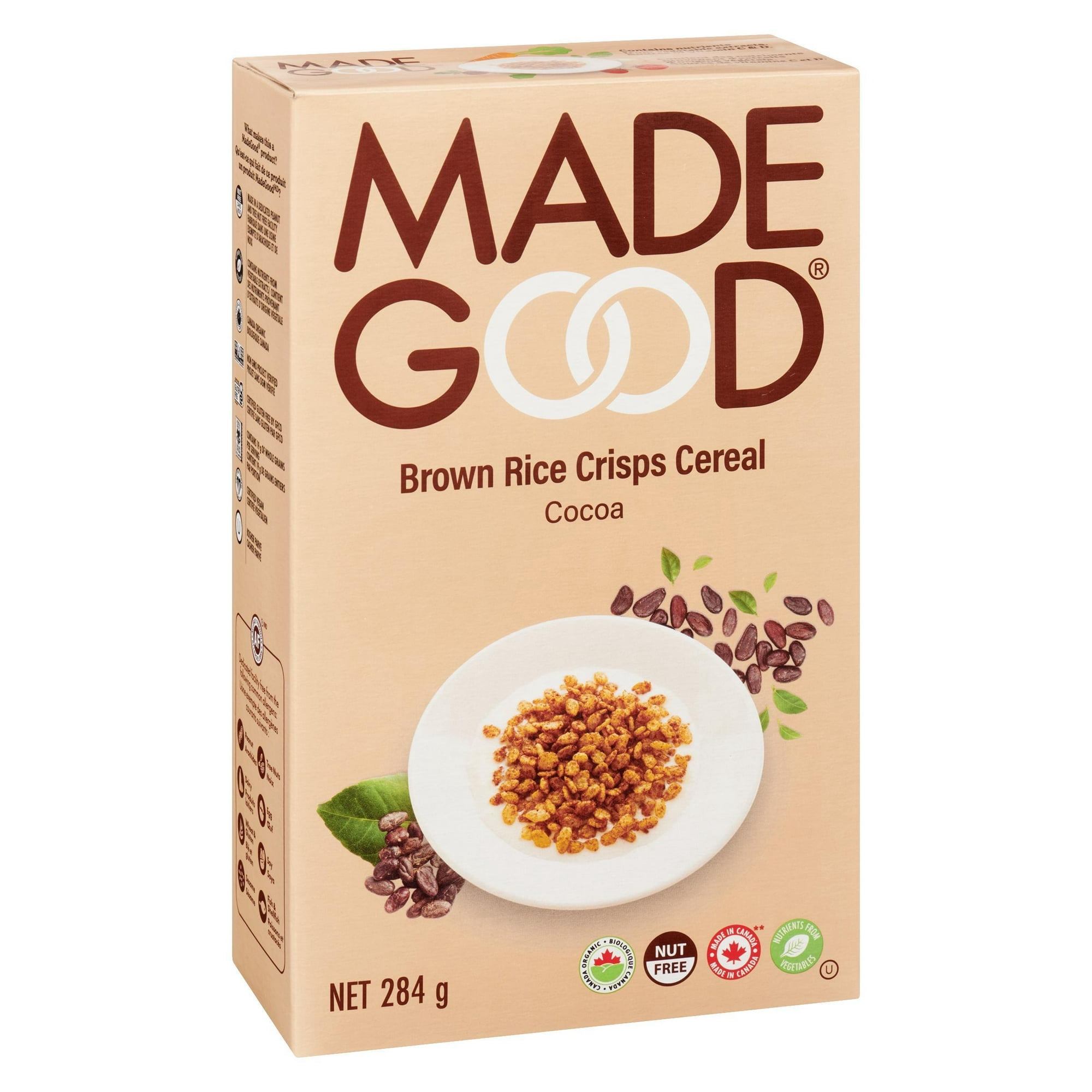 Made Good Céréales croustillantes de riz brun aux cacao