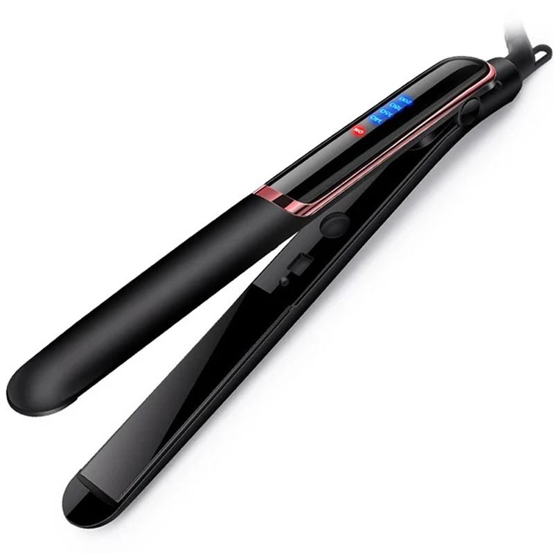 Professional 2 In 1 Hair Straightener Curler With Lcd Display 10S Fast Heat Electric Ceramic Hair Straightener And Curler