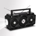 thumbnail image 1 of Emergency Solar Hand Radio Waterproofs Bluetooth Speaker,Portable Digital AM FM Radio With Flashlight,Reading Lamp Solar Charging, 1 of 6