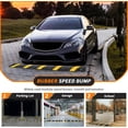 thumbnail image 2 of Speed Bump, 2 Pack 6Ft Rubber Speed Bumps, 2 Channel Modular Speed Hump 25000LBS Load Capacity, Cable Ramps Hose Protector Ramps with 8 Bolt Spikes for Asphalt Concrete Gravel Driveway Road, 2 of 9
