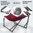 thumbnail image 4 of Tranquillo Universal 106.5" Double Hammock with Adjustable Stand & Bag, Red, 4 of 5