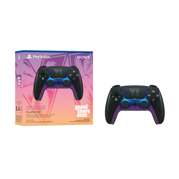 Manette sans fil DualSense® – Édition limitée noire Grand Theft Auto VI