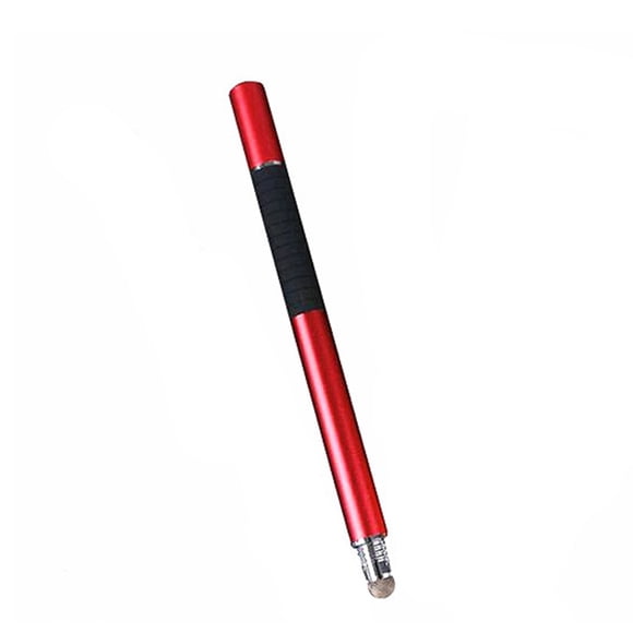 KAKOWELY stylus pen Universal 2 in 1 Disc and Fiber Tip Capacitive Stylus Touch Screen Pen for All Touch Screen Devices Tablets & Cell Phones (Red)5.2"X0.37"X0.37"