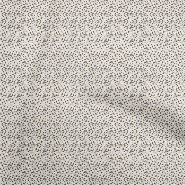 oneOone Polyester Spandex Brown Fabric Floral Fabric For Sewing Printed Craft Fabric By The Yard 56 Inch Wide