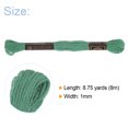 thumbnail image 2 of Unique Bargains Fil à Broder Vert Mer, 8 m, 12 Écheveaux, 2 of 6