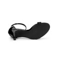 thumbnail image 3 of BLISSFUL STEP Chaussures pour Femmes Talons Aiguilles Bride à la Cheville Sandales à Bout Ouvert Noir 10, 3 of 8
