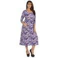 thumbnail image 1 of Phagun Robe Midi d'Été pour Femme Décontractée Ample avec Poches Robe à Encolure Dégagée Robes, 1 of 7