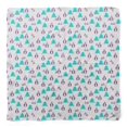 thumbnail image 4 of Bimba White Snowman & Tree Christmas Pure Silk Printed Head Bandanas Summer Neck Wrap Scarf 40 x 40 Inches, 4 of 6
