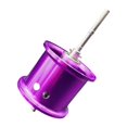 thumbnail image 1 of koolsoo Fishing Reel Spool Aluminum Lightweight Baitcasting Reel Spool for cc80 CR80 Purple, 1 of 9
