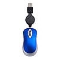 VONKY Computer Ultra-lightweight Mouse Wired Optical 1000 DPI Universal Telescopic Retractable Gaming Mice for Kids Blue