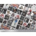 thumbnail image 2 of Soimoi Poly Georgette Fabric Check,Women & Camera Patchwork Printed Craft Fabric by The Yard 42 Inch Wide, 2 of 3