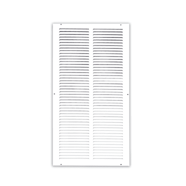 Prima Decorative Hardware 1 RA Air Return Grille 12 x 24, White Steel Return Vent Cover for Sidewall and Ceiling, Fits Standard Duct Openings, Outer Size 13-3/4 x 25-3/4 inch
