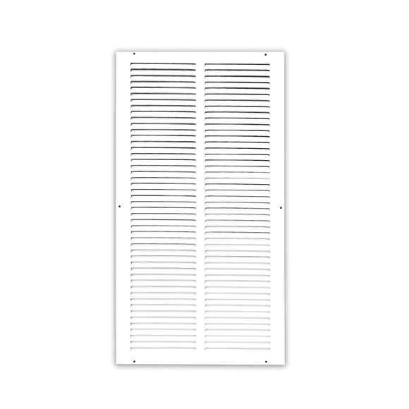 Prima Decorative Hardware 1 RA Air Return Grille 12 x 24, White Steel Return Vent Cover for Sidewall and Ceiling, Fits Standard Duct Openings, Outer Size 13-3/4 x 25-3/4 inch