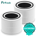 thumbnail image 1 of Fil-fresh Core 300 Replacement Filter Compatible with LEVOIT Air Purifier HEPA White 2-Pack, 1 of 11