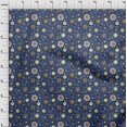 thumbnail image 4 of oneOone Polyester Spandex Blue Fabric Asian Suzani Sewing Craft Projects Fabric Prints By Yard 56 Inch Wide, 4 of 5