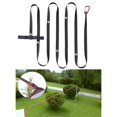 thumbnail image 3 of DYNWAVECA 10xTent Extension Belt Camping Lanyard Rope Nylon Tree Strap Hang Cord Black, 3 of 10