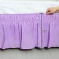 thumbnail image 3 of Unique Bargains Polyester Bed Skirt Elastic Wrap Around Dust Ruffle 15' Drop, 3 of 9