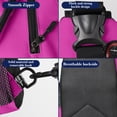 thumbnail image 3 of EGNMCR Women's Adjustable Crossbody Bag Convertible Chest Shoulder Bag With Multiple Pockets Nylon Backpack, 3 of 6