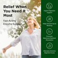 thumbnail image 2 of Flora Health Urgent Care Digestive Enzymes, Reduce Gas Bloating and Symptoms of Lactose Intolerance, Supplement to Aid Protein Digestion & Carbohydrates, Gluten-Free, Non GMO, 120 Vegetarian Capsules, 2 of 7