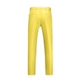 thumbnail image 3 of AherBiu Mens Dress Pants Pantalon Habillé pour Homme Taille Extensible devant Plat Grande Taille Coupe Ajustée Pantalon Extensible Classique Confortable, 3 of 3