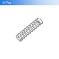 thumbnail image 3 of Uxcell 6Pack Compression Springs, 1mm Wire Diameter x 6mm OD x 25mm Length Stainless Steel Extension Spring, Silver, 3 of 5