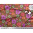 thumbnail image 2 of Soimoi polyester Crepe Fabric Artistic Floral Decor Fabric Printed Yard 42 Inch Wide, 2 of 3