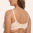 thumbnail image 3 of XZNGL Womens Large Breathable, Sweat-Absorbing, Collated, Lace, Pure Cotton Comfortable Bra, 3 of 5