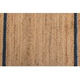 thumbnail image 3 of 4 x 4 Feet Square ( 120 cm x 120 cm ) Natural Jute with Blue Scalloped Area Rugs , Home Decor Rugs, 3 of 3