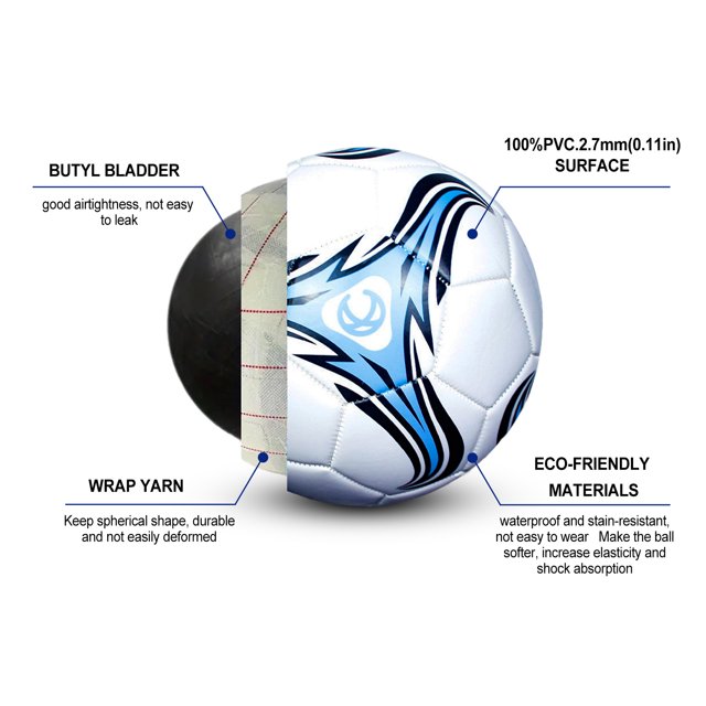 Ruiboury High Performance Kids Football For Students And Children Durable red size 5