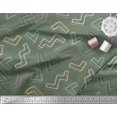 thumbnail image 3 of Soimoi Green polyester Crepe Fabric Alphabet Text Printed Fabric 1 Yard 42 Inch Wide, 3 of 3