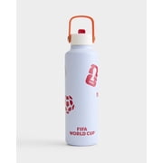 FIFA World Cup 2026 by Atelier Sportif 24 oz Bonbon Performance Insulated Stainless Steel Water Bottle with Straw Lid, Keeps Cold 24 Hrs, Light Blue
