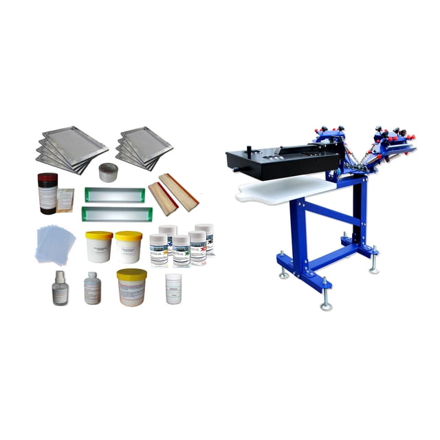INTBUYING Kit de Presse à Écran Micro-Enregistrement Type 3 Couleur 1 Station avec Fournitures de Sécheuse
