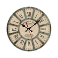 thumbnail image 1 of Agiferg European Style Creative Wooden Living Room Bedroom Decoration Round Wall Clock, 1 of 3