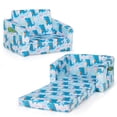 thumbnail image 1 of Costway Canapé pour Enfants 2-en-1 Convertible en Chaise Longue, Fauteuil Dépliable avec Pochette de Rangement, 1 of 10