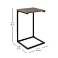thumbnail image 3 of Hometrends C Side Table, Rustic Oak/Black, 3 of 7