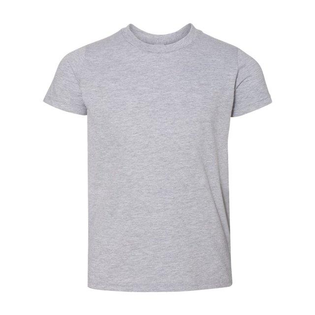 Youth Fine Jersey Tee, 12, Heather Grey