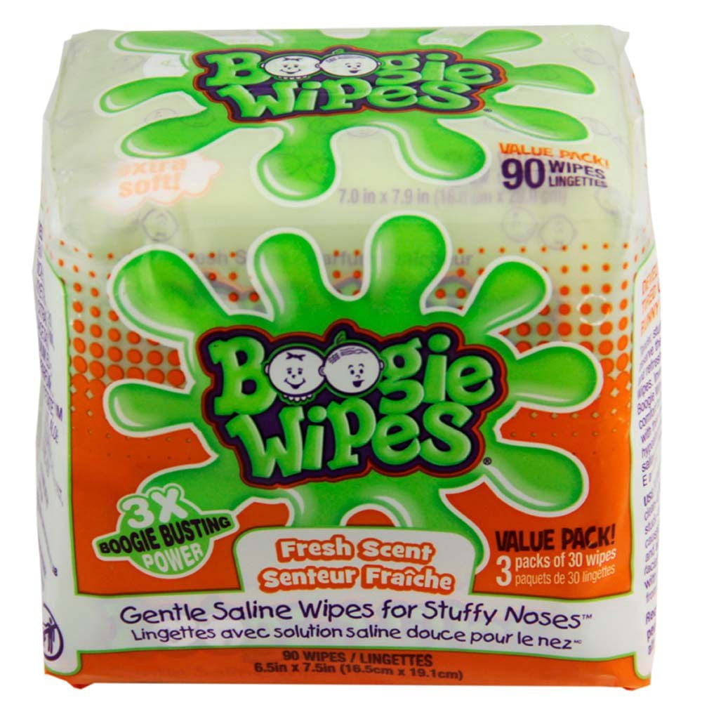Boogie Wipes Fresh Scented Gentle Saline Wipes 90ct