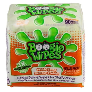Boogie Wipes Fresh Scented Gentle Saline Wipes 90ct
