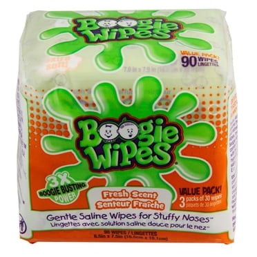 Boogie Wipes Fresh Scented Gentle Saline Wipes 90ct