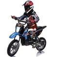 thumbnail image 2 of EDTara 36V Electric Dirt Bike for Kids, Ride on Motorcycle 500W Brushed Motor Variable Speed to 15.5MPH with LED Headlight, Leather Seat,Chain-Driven for Teens Max Load 175lbs, 2 of 6